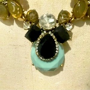 J.Crew Statement Necklace Gorgeous combo of Blue,green and crystal “stones”